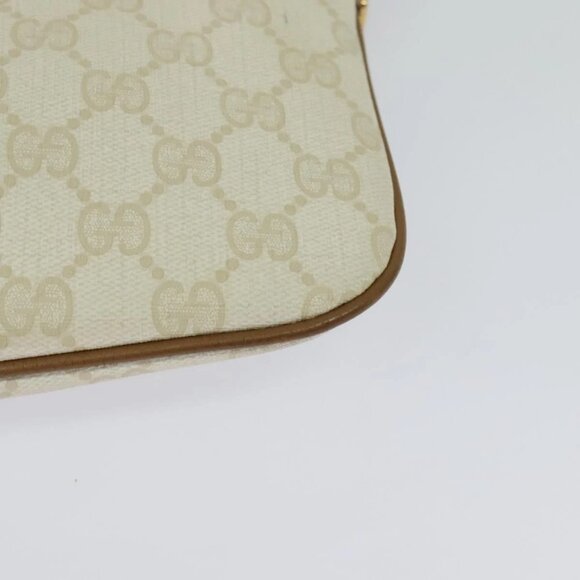 GUCCI GG Supreme Shoulder Bag PVC White Gold 904 02 047 Auth BA3348 - Picture 5 of 16